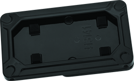 Kuryakyn Nova Side Mount License Plate Frame Gloss Black