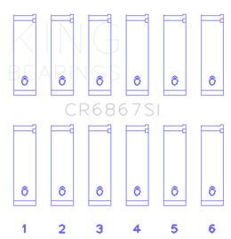 King Engine Bearings Chrysler 215 Cid/241 Cid 24V (Size +0.75mm) Connecting Rod Bearing Set