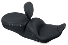 Load image into Gallery viewer, Mustang 97-07 Harley Rd King,06-07 Str Glide,00-05 Eagle Lowdown 1PC Seat w/DBR Black Pearls - Black