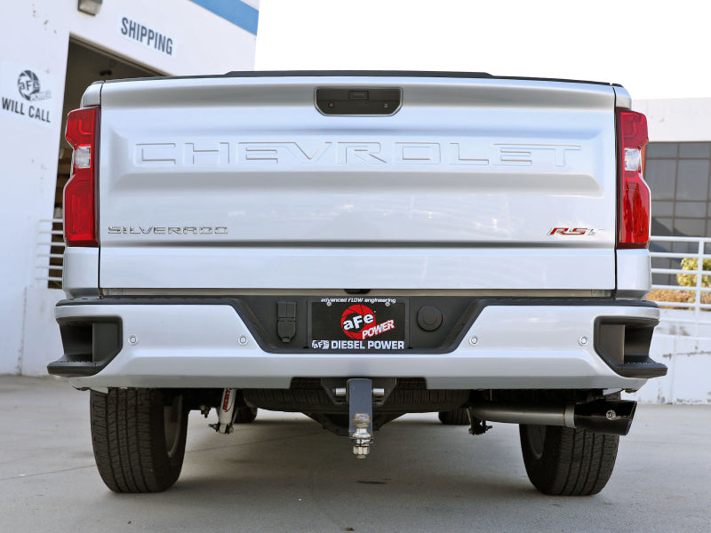 aFe 23-23 GM Trucks L6-3.0L (td) LZ0 Large Bore-HD 3 IN 409 SS Back Exhaust System w/Black Tip