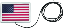 Kuryakyn Freedom Flag LED 4in X 6in Chrome
