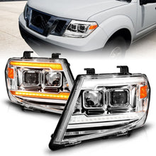 Load image into Gallery viewer, ANZO 09-20 Nissan Frontier Chrome Projector Plank Style DRL w/ Switchback &amp; Sequential LED DRL