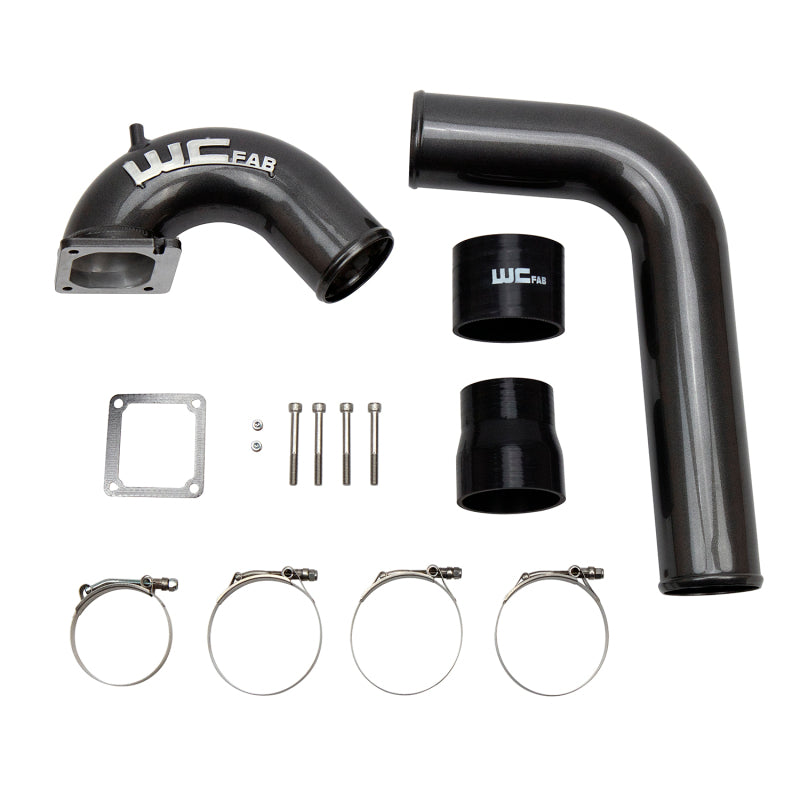 Wehrli 03-07 Cummins 5.9L D/S 3.5in. Intake Horn IC Pipe - Candy Teal