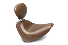 Load image into Gallery viewer, Mustang 18-21 Harley Fat Bob Wide Tripper Solo Seat w/Driver Backrest - Brown