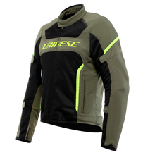 Load image into Gallery viewer, Dainese Air Frame 3 Tex Jacket Army Green/Black/Fluorescent Yellow Size - 62