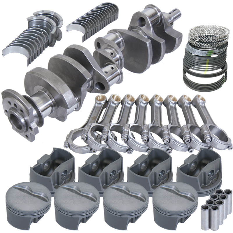 Eagle Chevy 350 3.750in Crank 5.700in I-Beam Rods -5cc Flat Top 4.040in Pistons Rotating Assembly