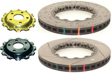 Load image into Gallery viewer, DBA 2008+ Mitsubishi EVO 10 T3 5000 Series Drilled and Slotted Front Replacement Rotor w/NAS Nuts KP