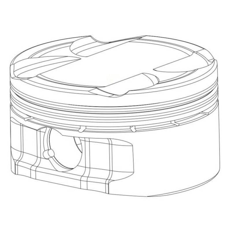 CP Piston & Ring for Acura B18A/B1 - Bore (81.0mm) - Size (STD) - Compression Ratio (9.0) - Single