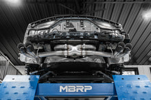 Load image into Gallery viewer, MBRP 20-23 Chevrolet Corvette C8 3in Cat Back Quad Split Rear Exit w/ Carbon Fiber Tips - T304