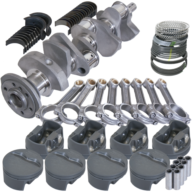 Eagle Chevy 350 3.480in Crank 6.000in I-Beam Rods -5cc Flat Top 4.000in Pistons Rotating Assembly