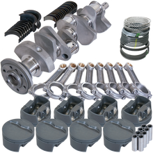 Load image into Gallery viewer, Eagle Chevy 350 3.480in Crank 6.000in I-Beam Rods -5cc Flat Top 4.000in Pistons Rotating Assembly