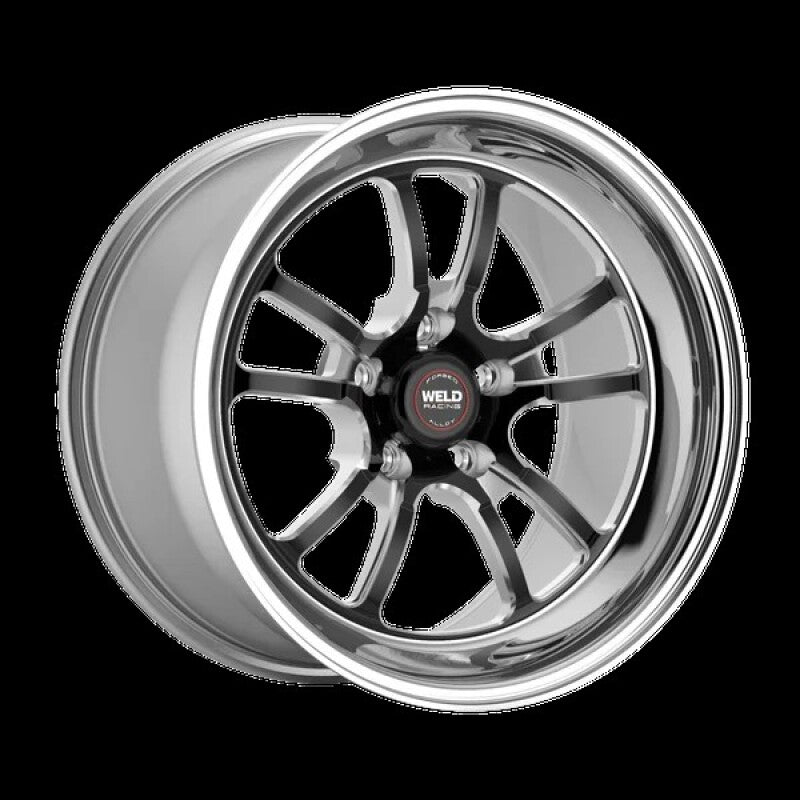 Weld S70 RT-S 17x7in / 5x114.3 BP / 4.4in. BS - Black Center - Polished Shell Wheel