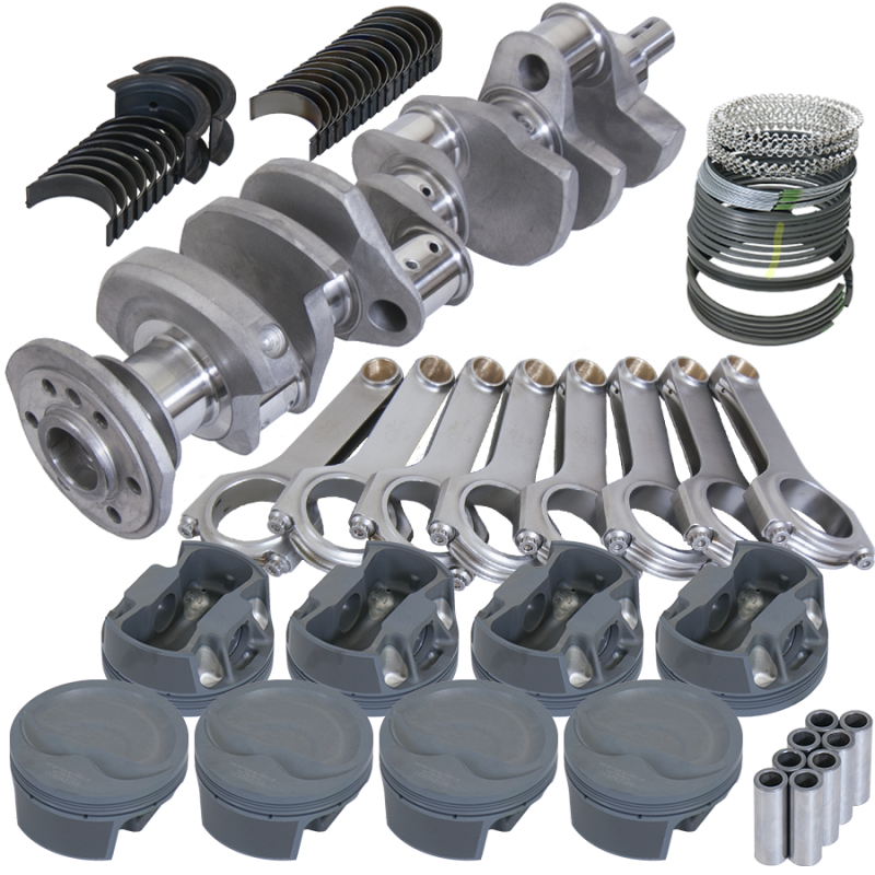Eagle Chevy 350 3.750in Crank 6.000in H-Beam -16cc Inv Dome 4.040in Pistons Balanced Assembly