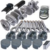 Eagle Chevy 350 3.750in Crank 6.000in H-Beam -16cc Inv Dome 4.040in Pistons Balanced Assembly