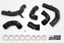 do88 Audi/Seat/Skoda/Volkswagen 1.8T/2.0T (MQB) OEM Intercooler Pressure Pipes w/Black Hoses