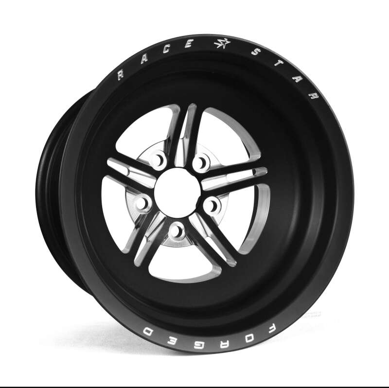 Race Star 63 Pro Forged 15x10 NBL Sportsman 5x4.75 BC / 6.00in. BS Wheel - Black Anodized/Machined