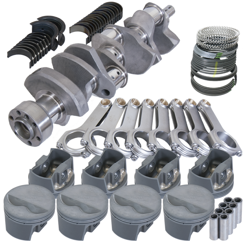 Eagle Chevy LT1 350 1Pc 3.480in Crank 5.700in H-Beam -5cc Flat Top 4.060in Pistons Rotating Assembly