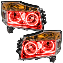 Load image into Gallery viewer, Oracle Lighting 08-15 Nissan Armada Pre-Assembled LED Halo Headlights -Red SEE WARRANTY