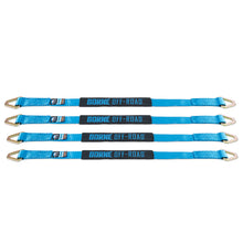 Load image into Gallery viewer, Borne Off-Road Vehicle Ratchet Tie-Down Kit (4 pack) Blue