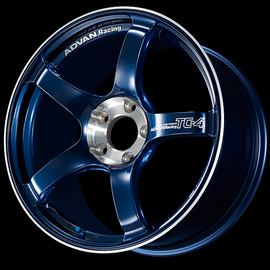 Advan TC-4 SE 15x8.0 / +35 Offset / 4x100 / 63mm Bore / Racing Indigo Blue and Diamond Cut
