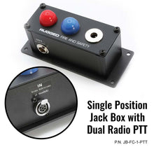 Load image into Gallery viewer, Rugged Radios Jack Box Headset Stations for RRP800 Fire &amp; Safety Intercoms Single Position Jack Box
