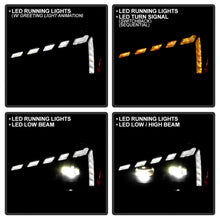 Load image into Gallery viewer, Spyder 18-21 VW Golf Halogen Model Only High-Power LED Headlights - Black (PRO-YD-VG17HALAP-SBGR-BK)