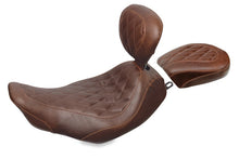 Load image into Gallery viewer, Mustang 97-07 Harley Rd King, 06-07 Str Glide, 00-05 Eagle Wide Tripper Solo Seat w/DBR - Brown