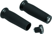 Load image into Gallery viewer, Kuryakyn Thresher Grips Universal 1inch Black