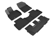 Load image into Gallery viewer, 3D MAXpider 2020 Hyundai Palisade Kagu 1st &amp; 2nd &amp; 3rd Row Floormats - Black