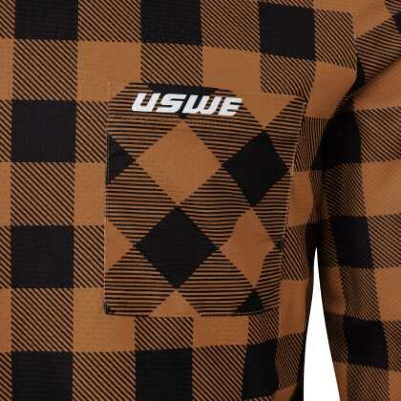 USWE Flannel Long Sleeve Lightweight Off-Road Jersey Bronze - XL