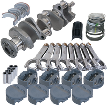 Load image into Gallery viewer, Eagle Pontiac 455 4.500in Crank 6.800in H-Beam -6cc Flat Top 4.155in Pistons Rotating Assembly