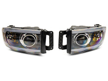 Load image into Gallery viewer, Raxiom 02-05 Dodge RAM 1500 LED Projector Headlights w/ SEQL LED Bar- Blk Housing (Clear Lens)