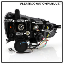 Load image into Gallery viewer, Spyder 08-17 Mitsubishi Lancer EVO 10 Projector Headlights - Black (PRO-YD-ML08V2SI-SEQ-BK)