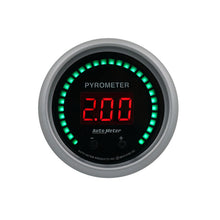 Load image into Gallery viewer, Autometer 52.4mm Black Two Channel 0-2000 Degree Pyrometer (EGT) Sport-Comp Elite Digital Gauge