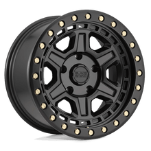 Load image into Gallery viewer, BR RENO 17X9 5X127 +0 71 M-BLK BRASS HW