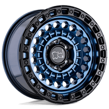 Load image into Gallery viewer, SENTINEL 17X8.5 8X180 124 BLUE-BLK +0