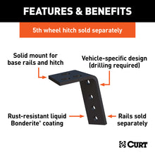 Load image into Gallery viewer, Curt 03-08 Dodge Ram 1500 Semi-Custom 5th Wheel Brackets