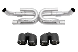 SOUL 17-19 Porsche 991.2 Carrera (non-PSE) Perf. Exhaust w/ Drone Tubes - Base - CF Tips