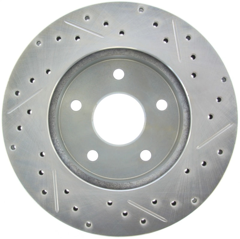 StopTech Select Sport 99-04 Jeep Grand Cherokee SportStop Slotted & Drilled Front Right Rotor