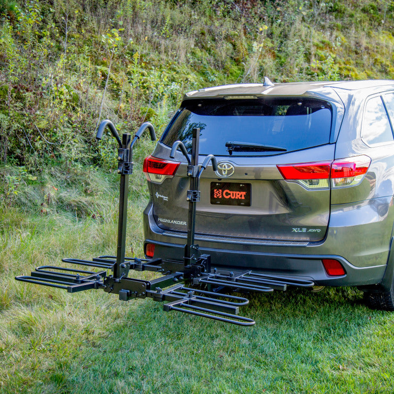 Curt Tray-Style Hitch-Mounted Bike Rack (4 Bikes 2in Shank)