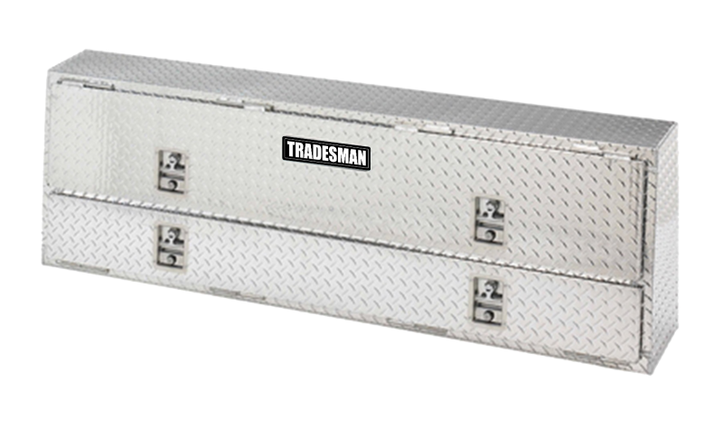 Tradesman Aluminum Professional Rail Top Mount L-Wing Box (72in.) - Brite