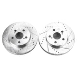 Power Stop 16-19 Toyota Prius Front Evolution Drilled & Slotted Rotors - Pair