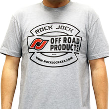 Load image into Gallery viewer, RockJock T-Shirt w/ Vintage Logo Gray Youth Small Print on the Front