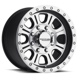 Raceline 928M Monster 17x9in / 8x170 BP / -12mm Offset / 130.81mm Bore - Black & Machined Wheel