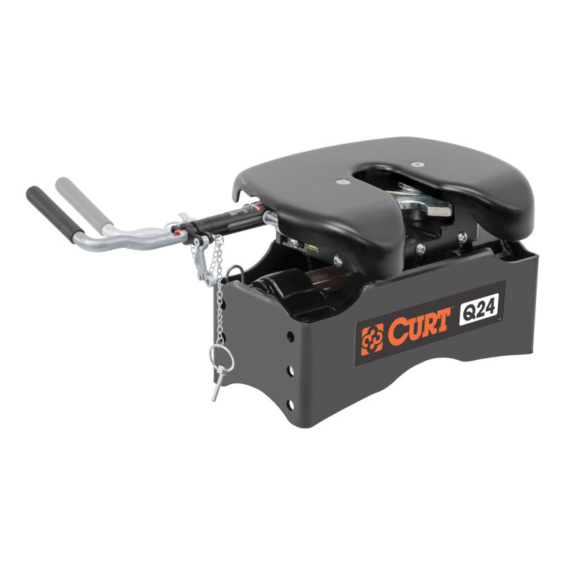 Curt Q24 5th Wheel Hitch w/Roller and Ram Puck System Adapter