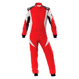 OMP First Evo Overall Red/White - Size 64 (Fia 8856-2018)