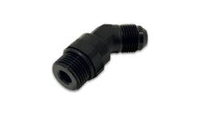 Load image into Gallery viewer, Vibrant -12AN Male to Male -12AN Straight Cut 45 Degree Adapter Fitting - Anodized Black
