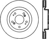 StopTech Power Slot 06-12 Mitsubishi Eclipse GS 4cyl / GT 6cyl Slotted Left Front CRYO Rotor