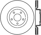 StopTech Power Slot 06-08 Cadillac XLR-V SC / 06-10 Corvette (Z51) Front Right Slotted CRYO Rotor