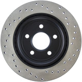 StopTech 02-05 Ford Thunderbird / 00-05 Jaguar S Type / 00-06 Lincoln LS Drilled Right Rear Rotor